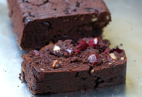 Chocolate and Cherry Slice