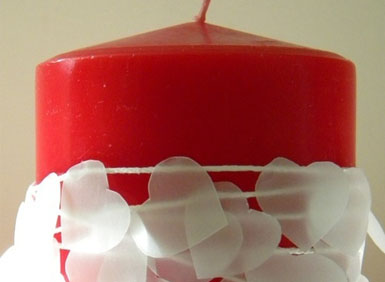 Vanilla Valentines - Candle Decorations